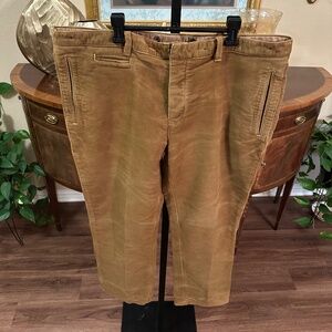 Purple Label Ralph Lauren Suede/Cotton Pants